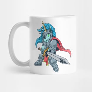 In armor with long sword - Unicorn Mug